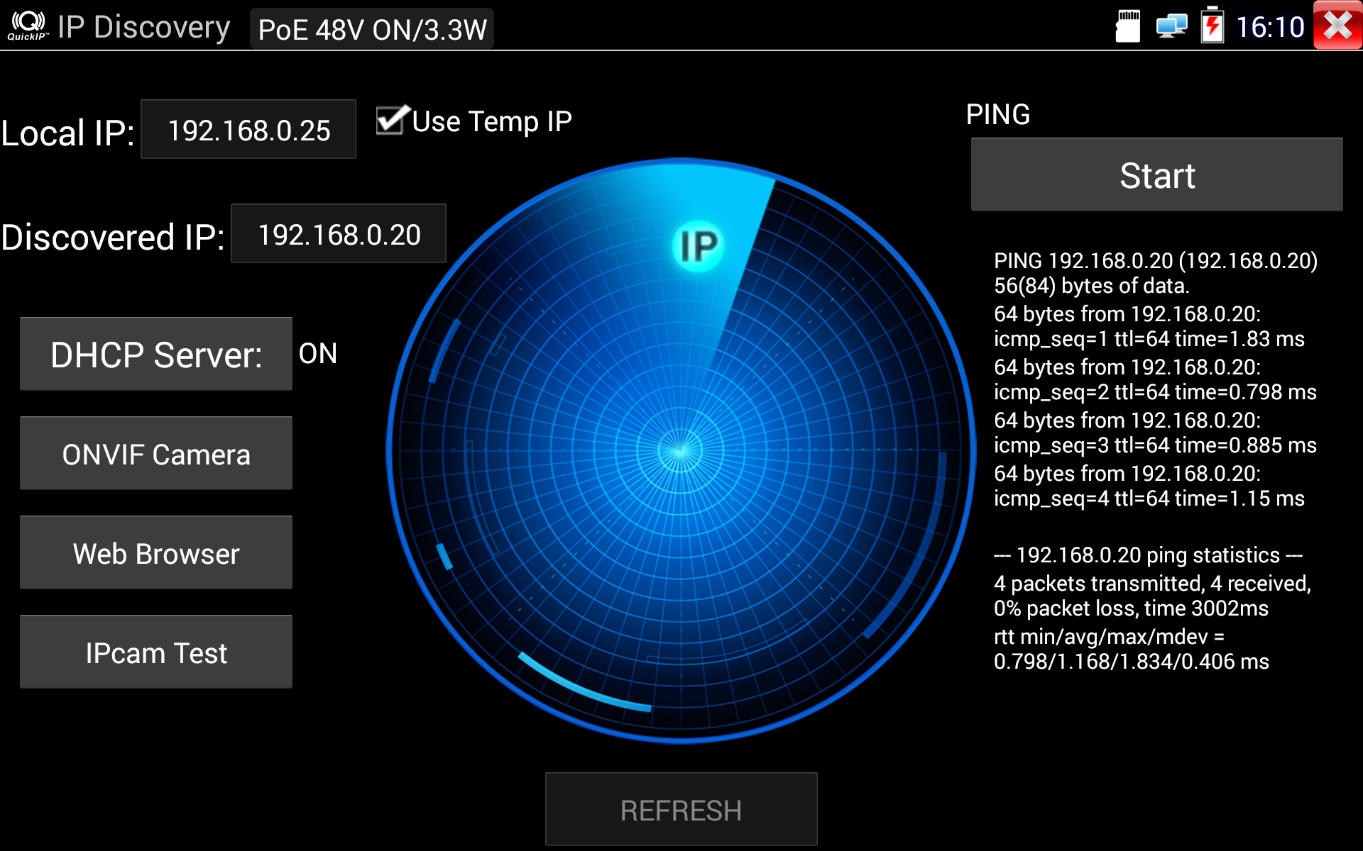 Tester IP, HD a analogových CCTV kamer Trend Networks SecuriTEST IP ...